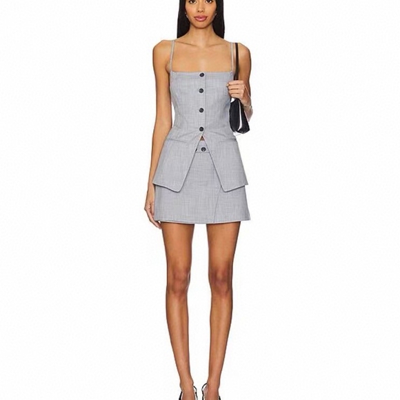 Shona Joy asher tailored top - smoke grey - Picture 4 of 12